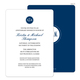 Navy Circle Initials Invitations Image 2 of 11